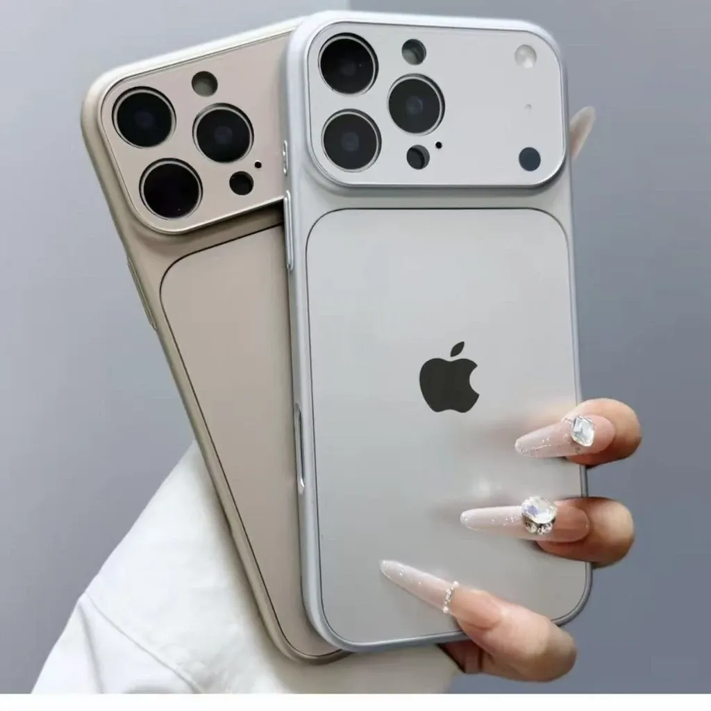 Capa Protetora De Vidro Fosco Para iPhone À Prova De Choque
